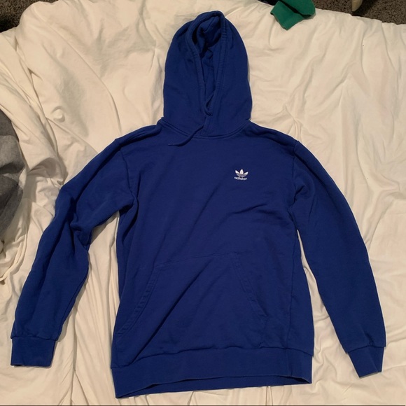 Men’s Large Adidas Sweatshirt Blue Great Condition - Picture 1 of 3